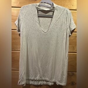 American Eagle Soft and Sexy Neck Cut Out T-Shirt S